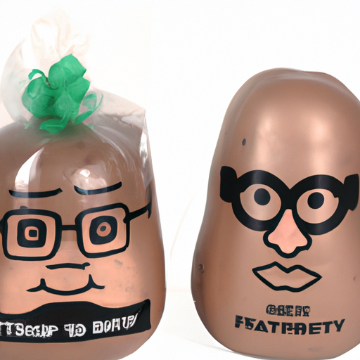 5. תמונה של המתנות האישיות הכי יוצאות דופן, כולל ראש תפוחי אדמה בהזמנה אישית.